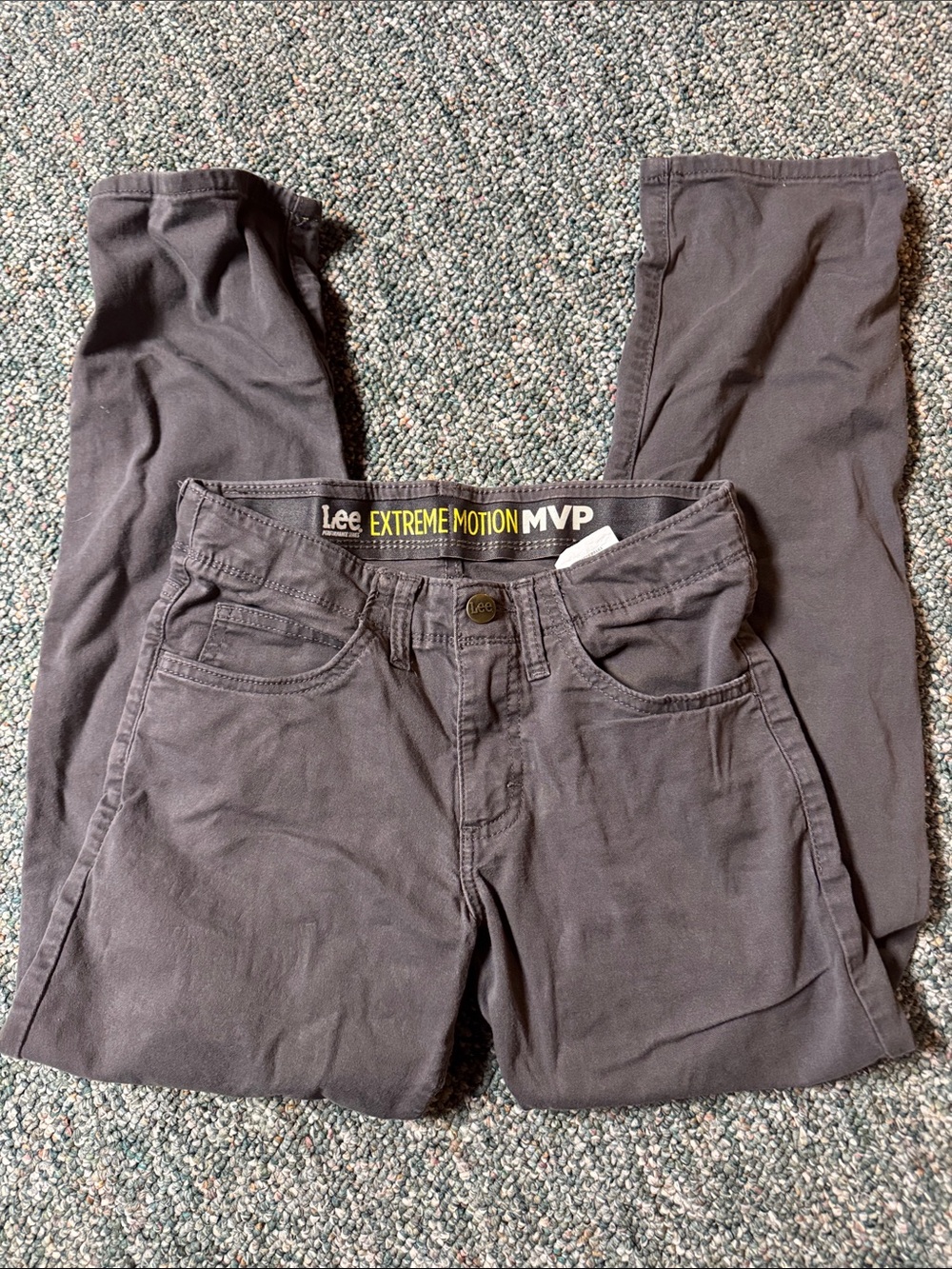 Lee Boy's Dark Gray Extreme Motion MVP Pants